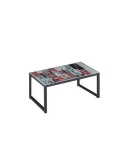 MESA RECTANGULAR T/CRIS.IMPRESO MOD.DANUBIO