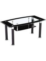 MESA CENTRO FIJA T/CRISTAL MOD.LOIRA NEGRO