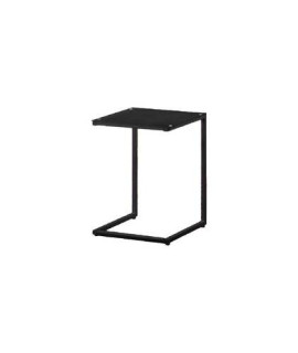 MESA AUXILIAR T/CRISTAL MOD.TAMESIS NEGRO