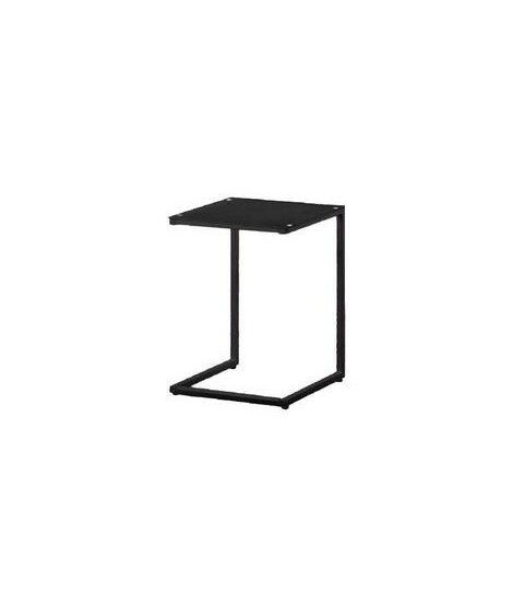 MESA AUXILIAR T/CRISTAL MOD.TAMESIS NEGRO
