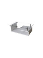 MESA CENTRO TAPA CRISTAL MOD.EVA BLANCO