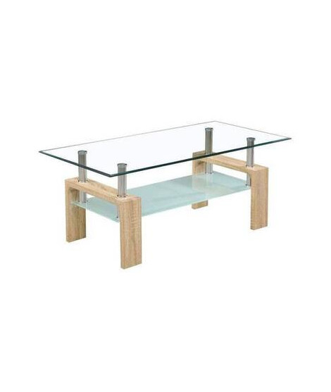 MESA CENTRO TAPA CRISTAL MOD.SAMA CAMBRIA