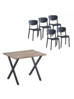 CONJUNTO VIDEL MESA + 5 SILLAS