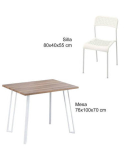 CONJUNTO JANSEN MESA + 5 SILLAS