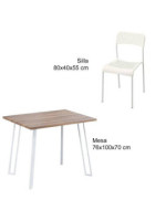 CONJUNTO JANSEN MESA + 5 SILLAS