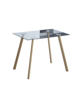 MESA COCINA T/CRIS P/METAL COLOR MADERA MOD.ACNES