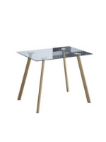 MESA COCINA T/CRIS P/METAL COLOR MADERA MOD.ACNES
