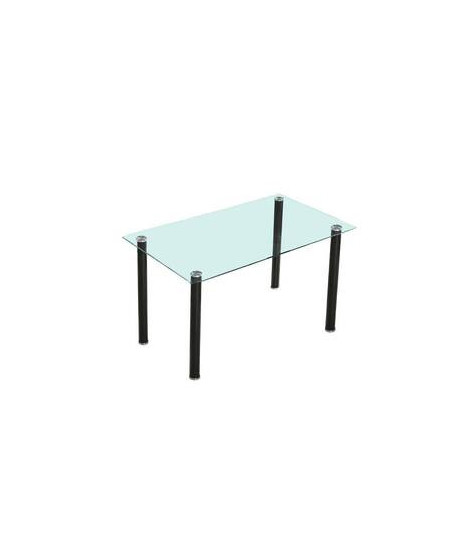 MESA COCINA FIJA C/TRANSPARENTE MOD.YURI NEGRO