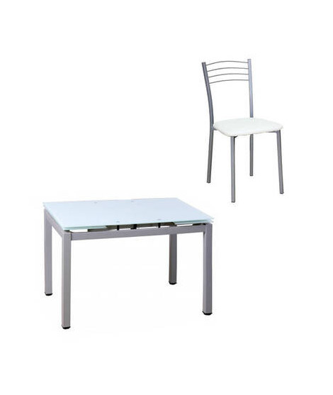 CONJUNTO MESA COCINA 70 + 4 SILLAS COCINA 20