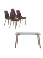 CONJUNTO MESA SULLIE +4 SILLA CODY