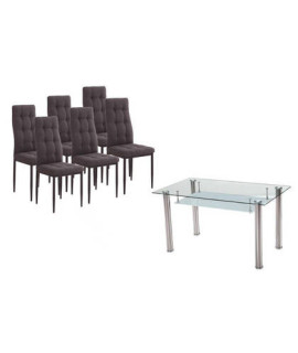 CONJUNTO MESA PRANZO + 6 SILLAS ZUNI