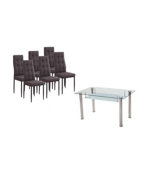 CONJUNTO MESA PRANZO + 6 SILLAS ZUNI