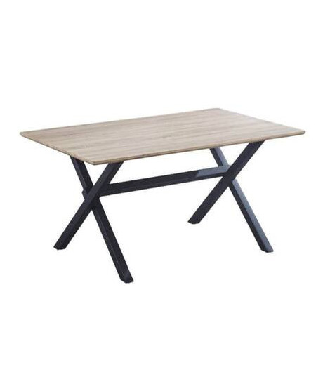 MESA COMEDOR FIJA T/MDF CAMBRIA MOD.ROYCE W NEGRO