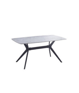 MESA COMEDOR FIJA T/CERAMICA MOD.CALISTA NEGRO