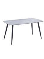 MESA COMEDOR FIJA T/CERAMICA 140 MOD.SANDER NEGRO