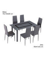 CONJUNTO MESA AXISS + 6 SILLAS MOD.AXISS