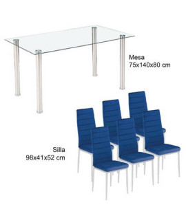 CONJUNTO MESA AVATAR X + 6 SILLAS MOD. AVATAR X