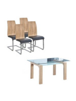 CONJUNTO MESA SENSEI CAMBRIA + 4 SILLAS SENSEI