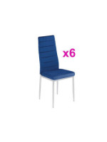 JUEGO DE 6 SILLAS T.VELVET P/CRO MOD.AVATAR X AZUL