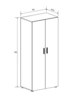 ARMARIO 2P. MOD. AURA BLANCO