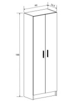 MUEBLE MULTIUSOS 2 PUERTAS MOD.AURA BLANCO