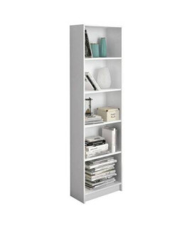 ESTANTERIA 5 BALDAS MOD. AURA BLANCO
