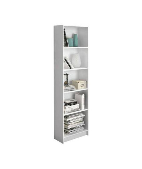 ESTANTERIA 5 BALDAS MOD. AURA BLANCO