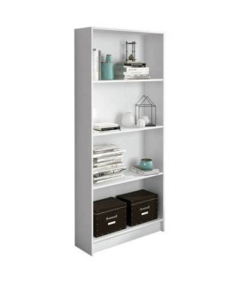ESTANTERIA 4 BALDAS MOD. AURA BLANCO