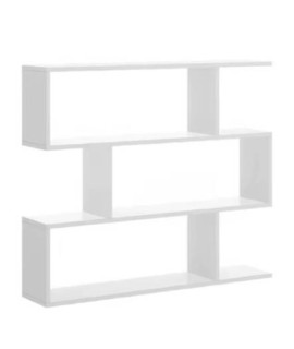 ESTANTERIA ASIMETRICA BAJA MOD. AURA BLANCO