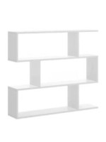 ESTANTERIA ASIMETRICA BAJA MOD. AURA BLANCO