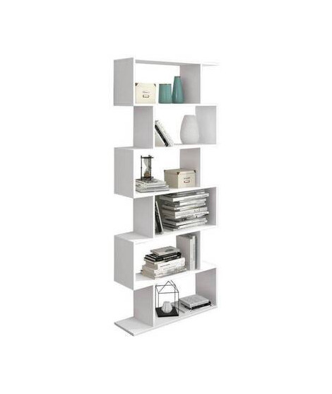 ESTANTERIA ASIMETRICA ALTA MOD. AURA BLANCO