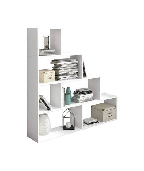 ESTANTERIA ESCALERA MOD. AURA BLANCO