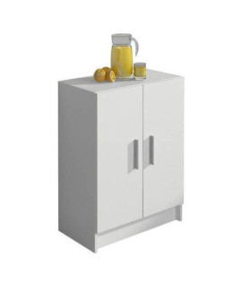 BAJO 2 PUERTAS MOD.AURA BLANCO