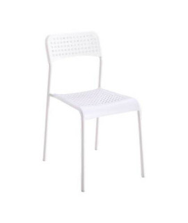 JUEGO DE 10 SILLAS APILABLES MOD.TOP BLANCO