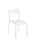 JUEGO DE 10 SILLAS APILABLES MOD.TOP BLANCO