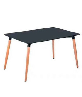 MESA RECTANGULAR 120CM P/MADERA DINAMARCA NEGRO