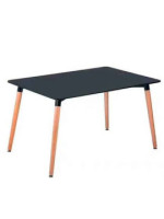 MESA RECTANGULAR 120CM P/MADERA DINAMARCA NEGRO