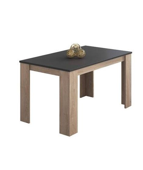 MESA COMEDOR FIJA MOD.BERTA ROBLE-GRAFITO