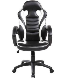 SILLA OFICINA MOD.SOF-14 NEGRO-BLANCO