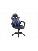 SILLA OFICINA MOD.SOF-14 NEGRO-AZUL