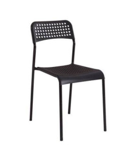 JUEGO DE 6 SILLAS APILABLES MOD.TOP NEGRO