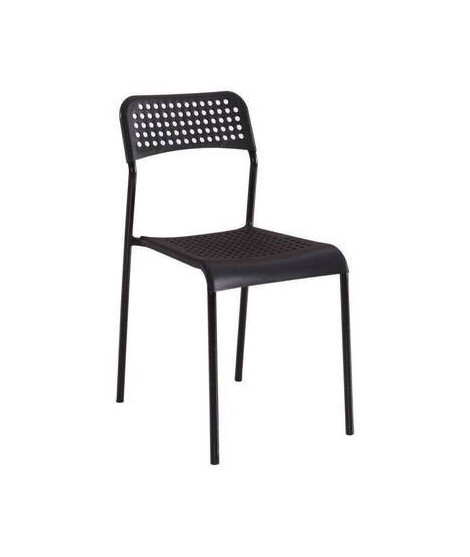 JUEGO DE 6 SILLAS APILABLES MOD.TOP NEGRO