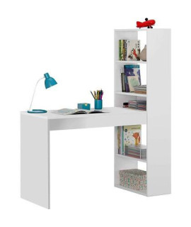 ESCRITORIO CON ESTANTERIA MOD.VILLENA BLANCO