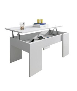 MESA CENTRO ELEVABLE MOD.GALA BLANCO
