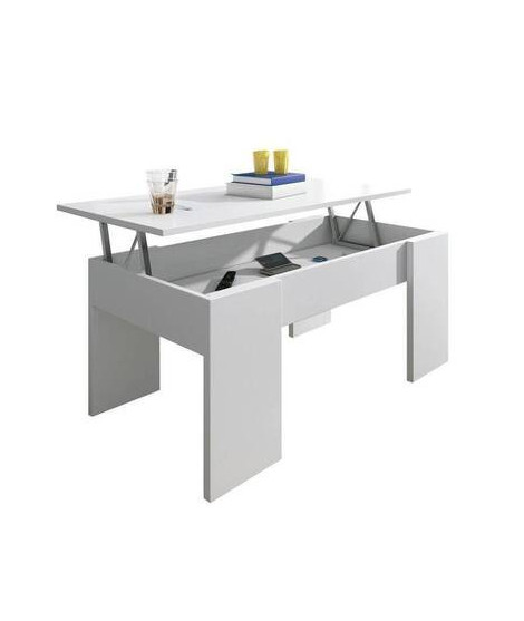 MESA CENTRO ELEVABLE MOD.GALA BLANCO