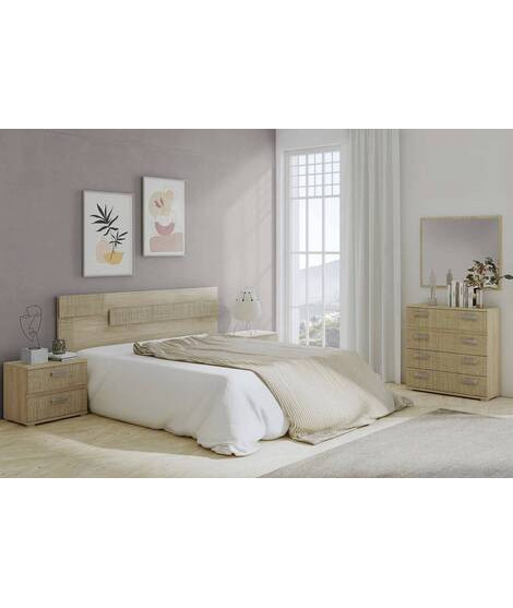 DORMITORIO CAB.LICA MOD.CORDOBA AMBIENTE 02EN COLOR PUCINI TEXTIL