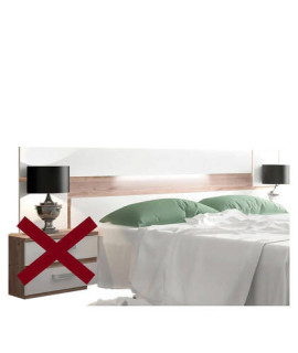 CABECERO CON LEDS 260 CM. MOD.CORDOBA 2 NELSON-BLANCO