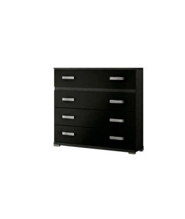 COMODIN 4 CAJONES MOD.RAMBLA CENIZA-NEGRO