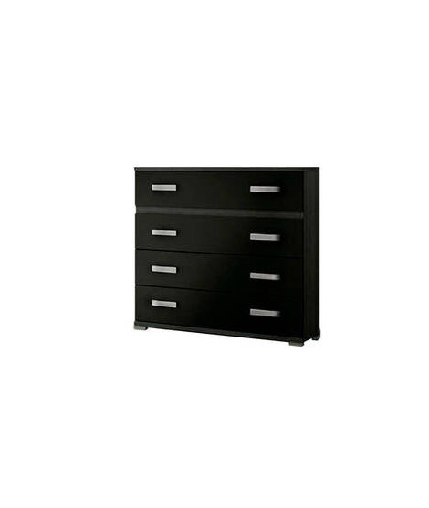 COMODIN 4 CAJONES MOD.RAMBLA CENIZA-NEGRO