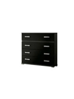 COMODIN 4 CAJONES MOD.RAMBLA CENIZA-NEGRO
